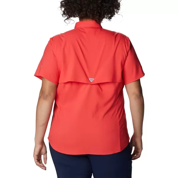 imageColumbia Womens Tamiami II Plus Size Short Sleeve ShirtRed Hibiscus