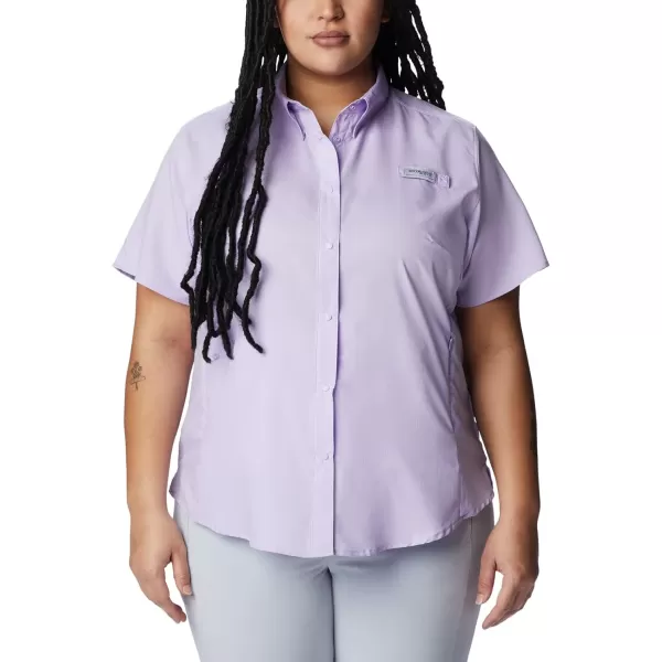 imageColumbia Womens Tamiami II Plus Size Short Sleeve ShirtSoft Violet