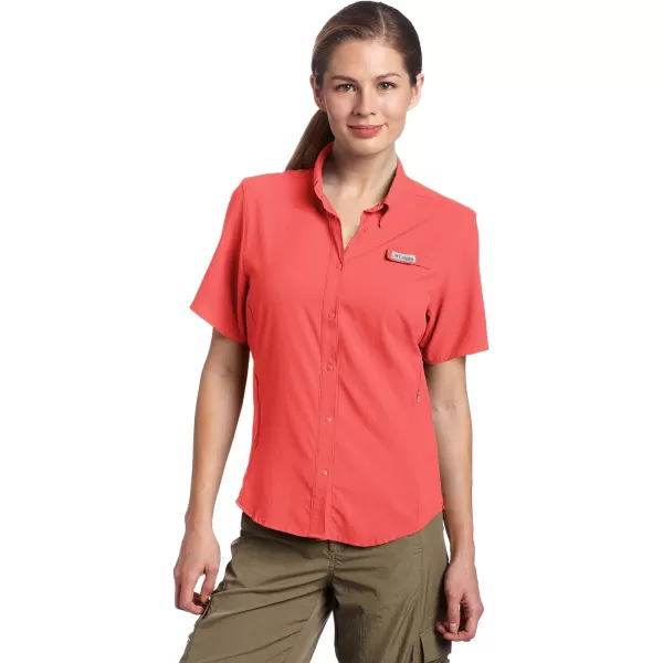 imageColumbia Womens Tamiami II Plus Size Short Sleeve ShirtSunset Red