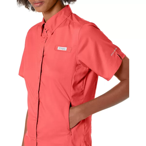imageColumbia Womens Tamiami II Plus Size Short Sleeve ShirtSunset Red
