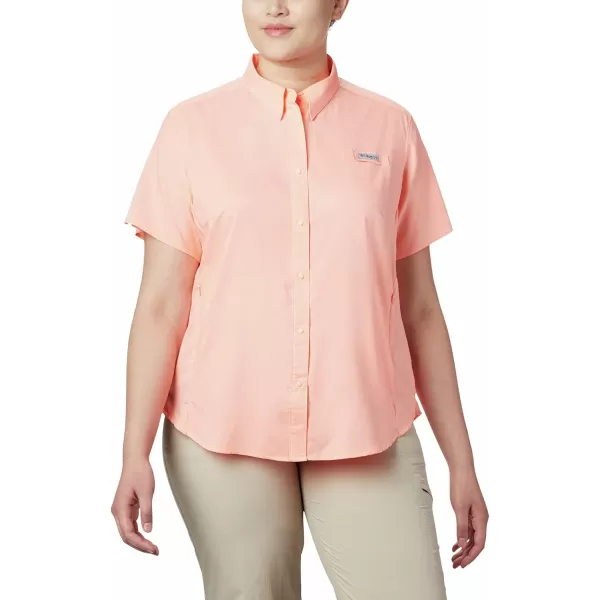 imageColumbia Womens Tamiami II Plus Size Short Sleeve ShirtTiki Pink