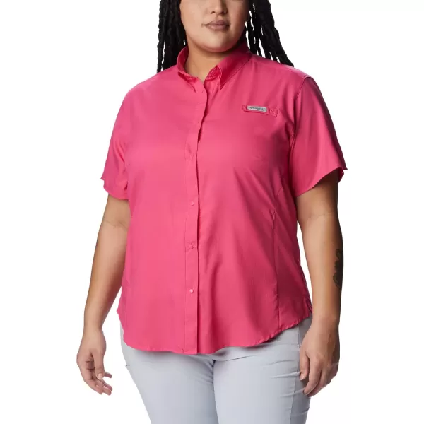 imageColumbia Womens Tamiami II Plus Size Short Sleeve ShirtUltra Pink