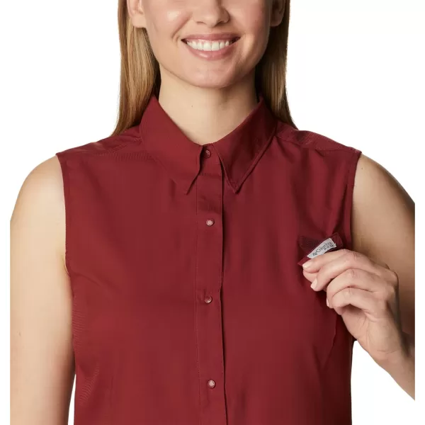 imageColumbia Womens Tamiami Sleeveless ShirtRed Jasper