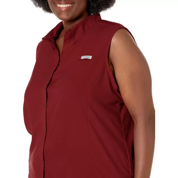 imageColumbia Womens Tamiami Sleeveless ShirtRed Jasper