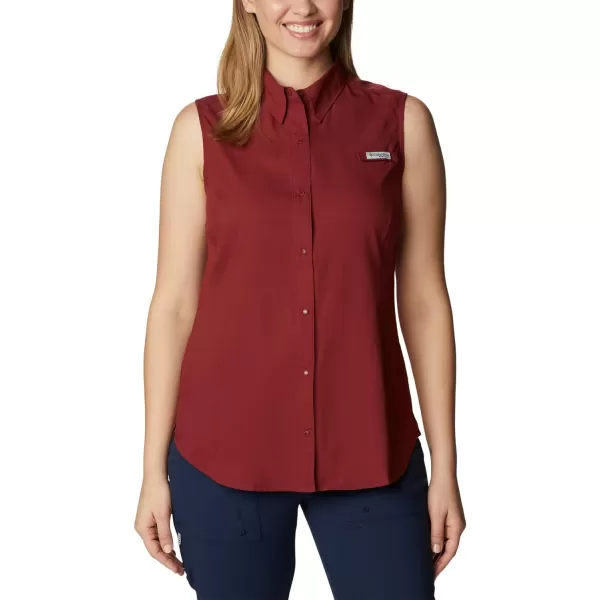 imageColumbia Womens Tamiami Sleeveless ShirtRed Jasper