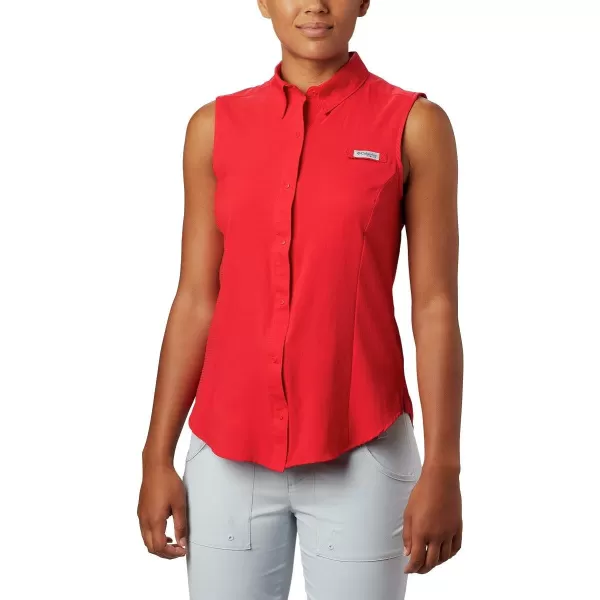 imageColumbia Womens Tamiami Sleeveless ShirtRed Lily
