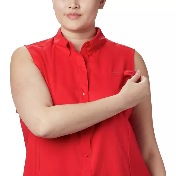 imageColumbia Womens Tamiami Sleeveless ShirtRed Lily