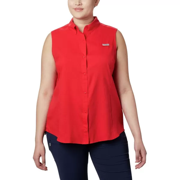 imageColumbia Womens Tamiami Sleeveless ShirtRed Lily