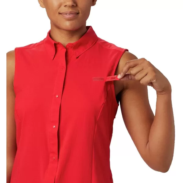 imageColumbia Womens Tamiami Sleeveless ShirtRed Lily