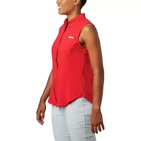 imageColumbia Womens Tamiami Sleeveless ShirtRed Lily