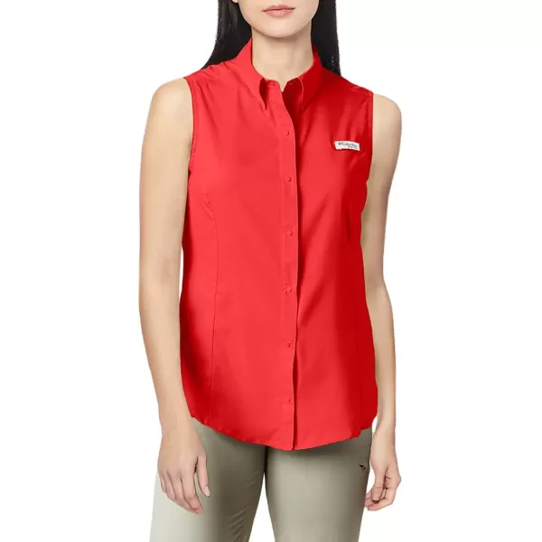 imageColumbia Womens Tamiami Sleeveless ShirtRed Lily