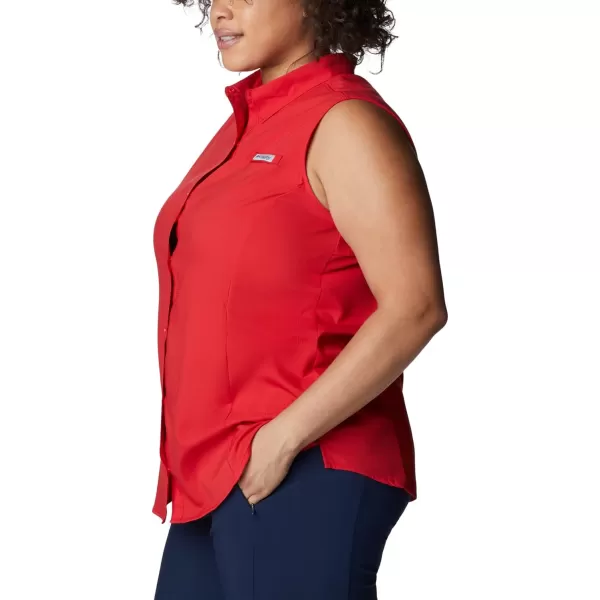 imageColumbia Womens Tamiami Sleeveless ShirtRed Spark