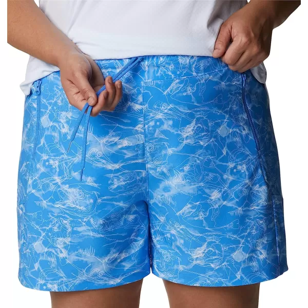imageColumbia Womens Tidal Ii ShortHarbor Blue Contour Fish