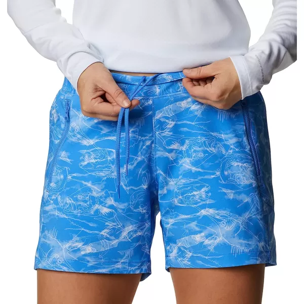 imageColumbia Womens Tidal Ii ShortHarbor Blue Contour Fish