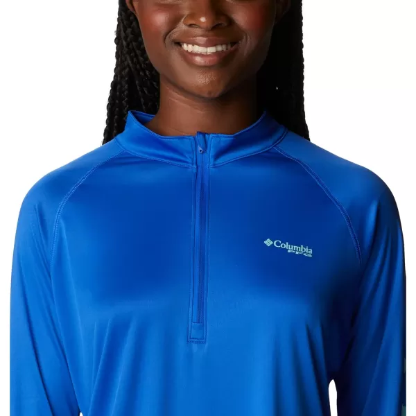 imageColumbia Womens Tidal Tee 14 ZipBlue MacawGulf Stream Logo