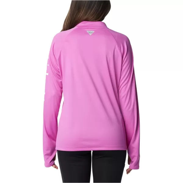 imageColumbia Womens Tidal Tee 14 ZipBright LavenderWhite Logo