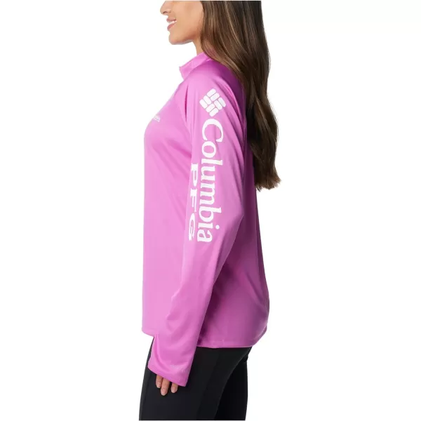 imageColumbia Womens Tidal Tee 14 ZipBright LavenderWhite Logo
