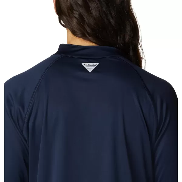 imageColumbia Womens Tidal Tee 14 ZipCollegiate NavyWhite Logo