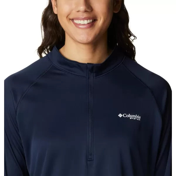 imageColumbia Womens Tidal Tee 14 ZipCollegiate NavyWhite Logo