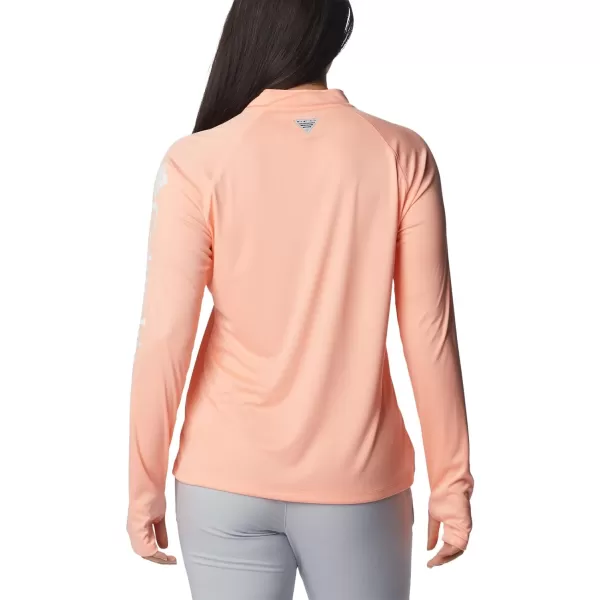 imageColumbia Womens Tidal Tee 14 ZipTiki PinkWhite Logo