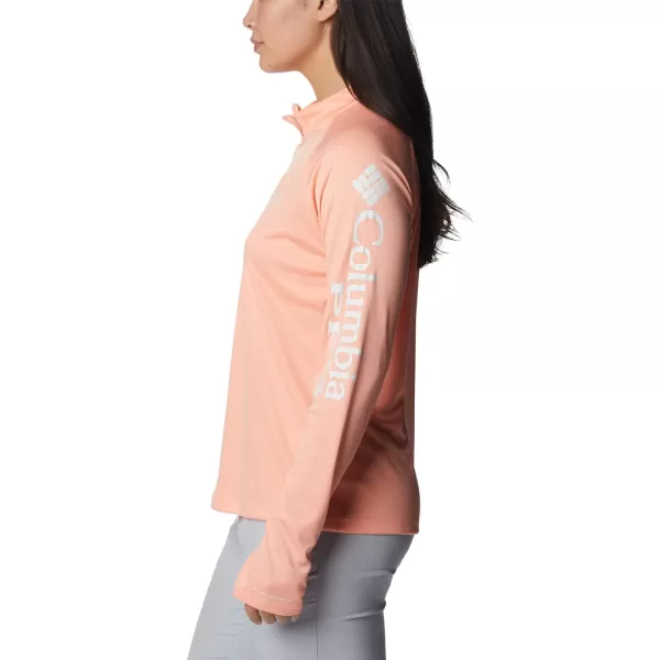 imageColumbia Womens Tidal Tee 14 ZipTiki PinkWhite Logo