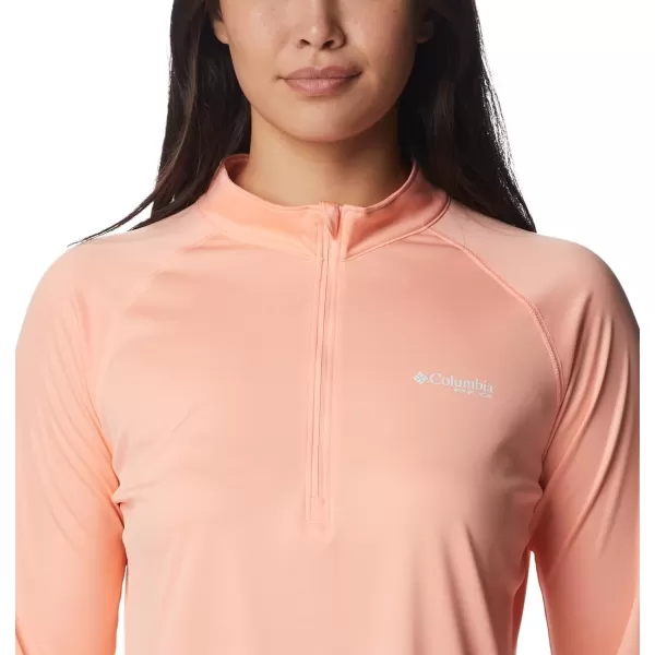 imageColumbia Womens Tidal Tee 14 ZipTiki PinkWhite Logo
