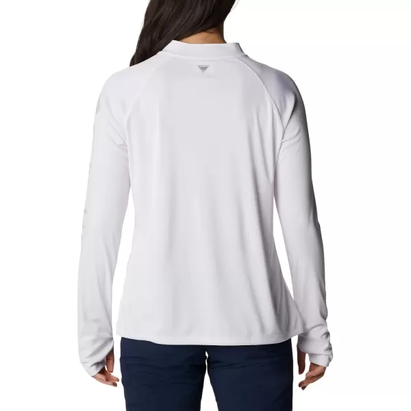 imageColumbia Womens Tidal Tee 14 ZipWhiteCirrus Grey Logo
