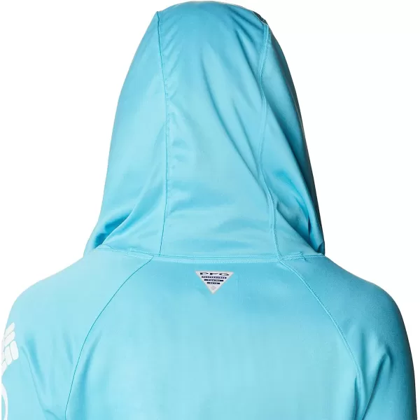 imageColumbia Womens Tidal Tee Heather HoodieAtoll HeatherWhite Logo