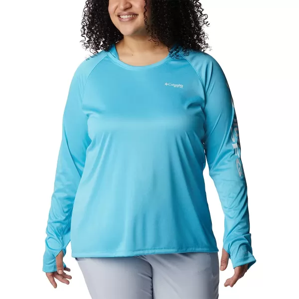 imageColumbia Womens Tidal Tee Heather HoodieAtoll HeatherWhite Logo