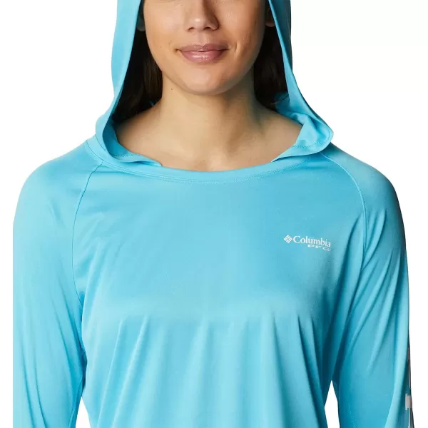 imageColumbia Womens Tidal Tee Heather HoodieAtoll HeatherWhite Logo