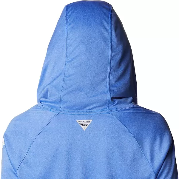 imageColumbia Womens Tidal Tee Heather HoodieBlue Macaw HeatherWhite Logo