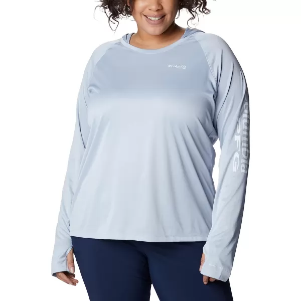 imageColumbia Womens Tidal Tee Heather HoodieCirrus Grey HeatherWhite Logo
