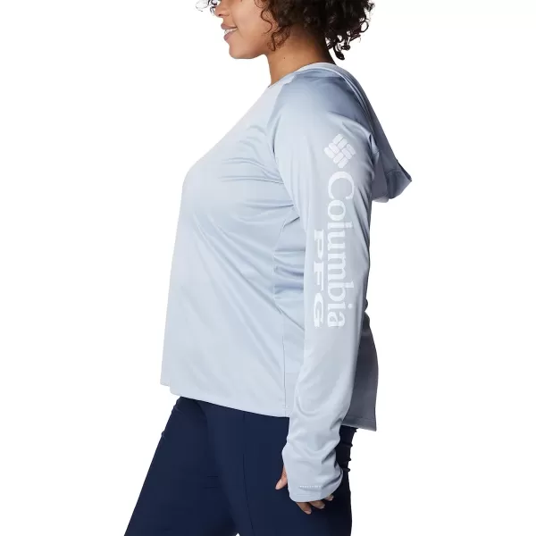 imageColumbia Womens Tidal Tee Heather HoodieCirrus Grey HeatherWhite Logo