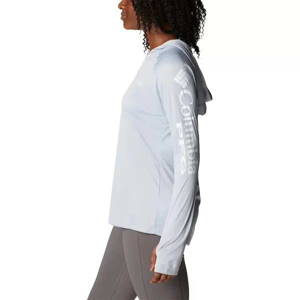 imageColumbia Womens Tidal Tee Heather HoodieCirrus Grey HeatherWhite Logo
