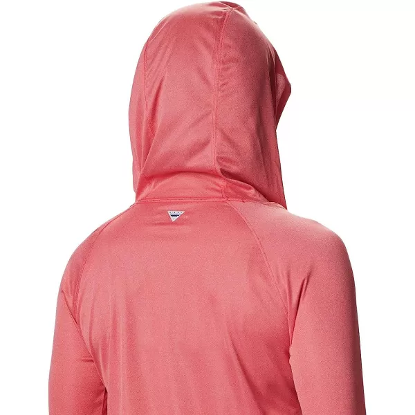 imageColumbia Womens Tidal Tee Heather HoodieRed Lily HeatherLight Cloud Logo