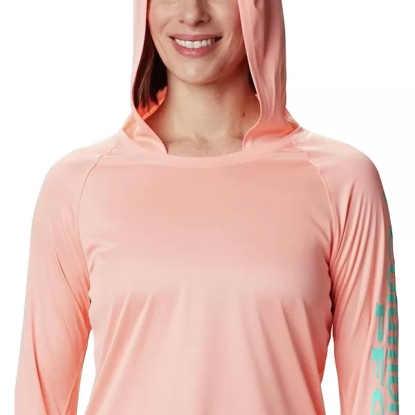 imageColumbia Womens Tidal Tee Heather HoodieTiki Pink HeatherDolphin Logo