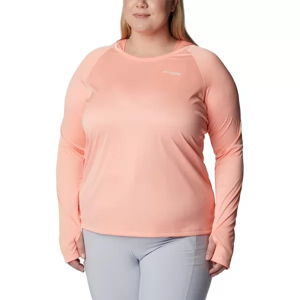 imageColumbia Womens Tidal Tee Heather HoodieTiki Pink HeatherWhite Logo