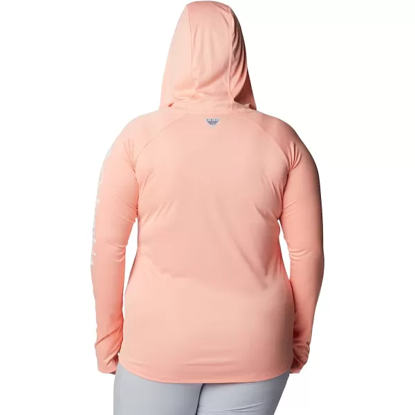 imageColumbia Womens Tidal Tee Heather HoodieTiki Pink HeatherWhite Logo
