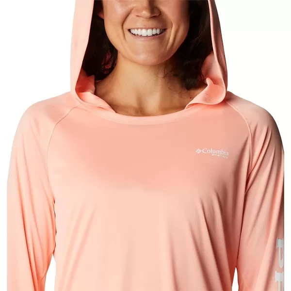 imageColumbia Womens Tidal Tee Heather HoodieTiki Pink HeatherWhite Logo