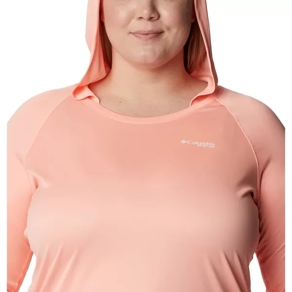 imageColumbia Womens Tidal Tee Heather HoodieTiki Pink HeatherWhite Logo
