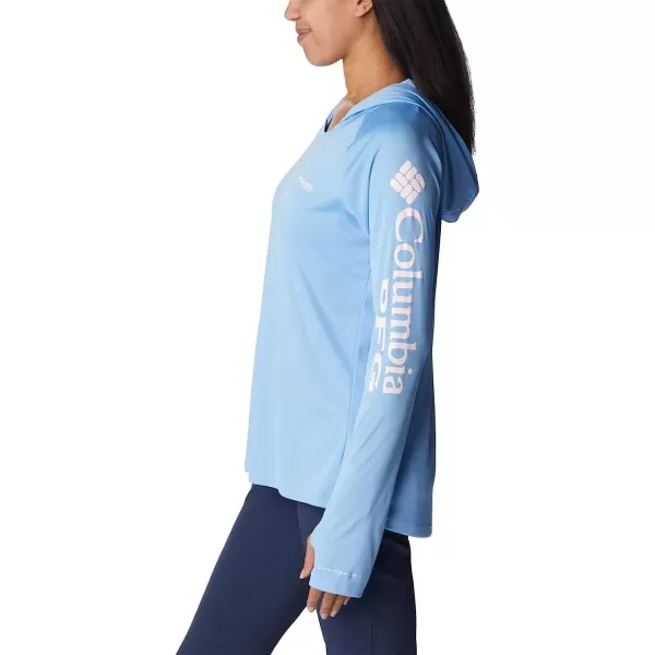 imageColumbia Womens Tidal Tee HoodieAgateSatin Pink Logo