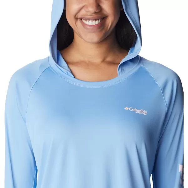 imageColumbia Womens Tidal Tee HoodieAgateSatin Pink Logo