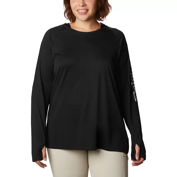 imageColumbia Womens Tidal Tee HoodieBlackCirrus Grey Logo