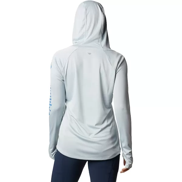 imageColumbia Womens Tidal Tee HoodieCirrus GreyStormy Blue Logo