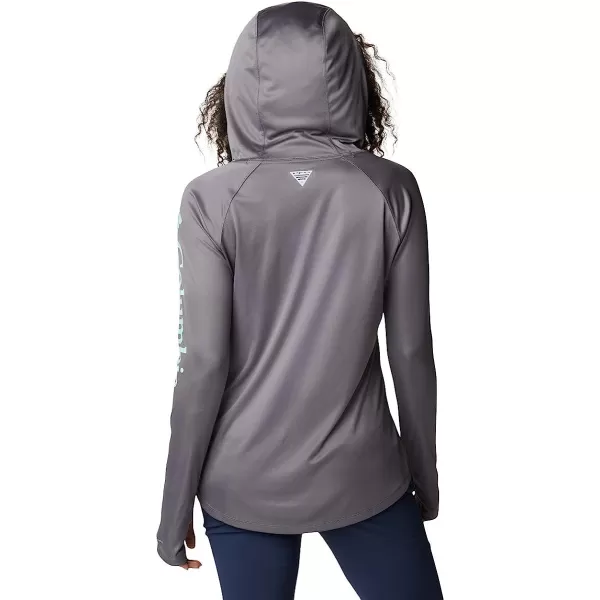 imageColumbia Womens Tidal Tee HoodieCity GreyMint Cay Logo