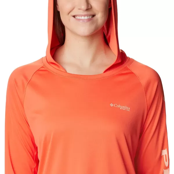 imageColumbia Womens Tidal Tee HoodieCorangeLight Coral Logo