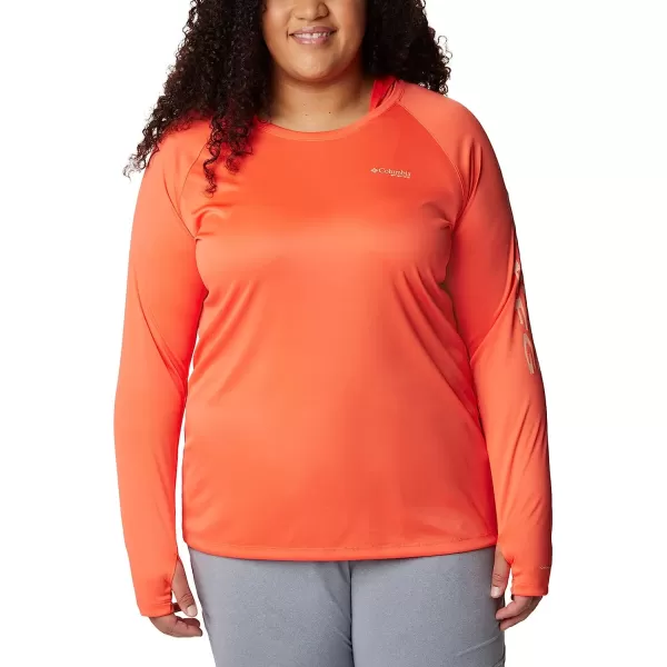 imageColumbia Womens Tidal Tee HoodieCorangeLight Coral Logo