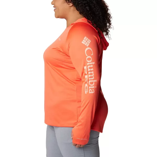 imageColumbia Womens Tidal Tee HoodieCorangeLight Coral Logo