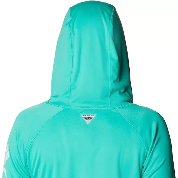 imageColumbia Womens Tidal Tee HoodieElectric TurquoiseWhite Logo