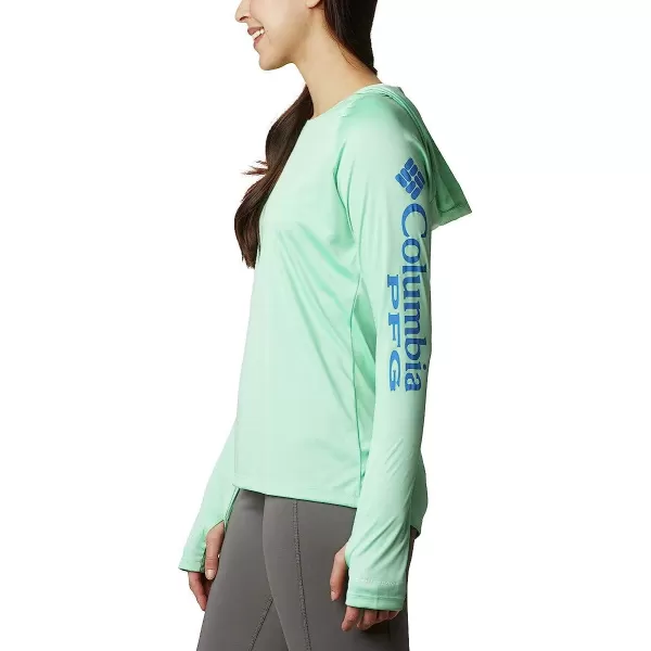 imageColumbia Womens Tidal Tee HoodieKelpStormy Blue Logo